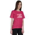 thumbnail image 1 of Inkmeso Haut Col Rond pour Femmes Enseignement Est Mon Super Pouvoir T-Shirt Citation Graphique Enseignant, 1 of 6