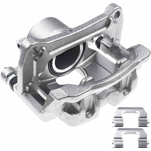 A-Premium Disc Brake Caliper Assembly with Bracket Compatible with Select Fiat and Jeep Models - 500X 2016-2018, Renegade 2015-2018 - Front Left Driver Side