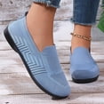 thumbnail image 4 of Plus Size Wide Width Shallow Cut Women's All Occasion Casual Shoes Comfortable Daily Wear Spring Summer Blue 7, 4 of 9