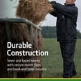 thumbnail image 2 of John Deere 3-Piece Rain Suit, Waterproof Rain Jacket and Pants Set with Adjustable Hood, Black, Large, 2 of 9