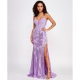 thumbnail image 1 of Say Yes to the Prom Womens Sequins Maxi Gown Dress, ltpaspur, Juniors, 17/18, 1 of 2