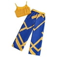 thumbnail image 3 of GYRATEDREAM 8-12 Years Kids Girl Clothes Sleeveless Crop Tank Tops Wide Leg Pants with Belt Girls 2 Piece Summer Outfits, 3 of 7