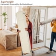 thumbnail image 6 of 6-Panel Room Divider, 6 ft Office Partition Walls Wood Divider Folding Portable Privacy Screen, Room Dividers and Folding Privacy Screens for Home, Room Separator Wall Dividers,White, 6 of 7