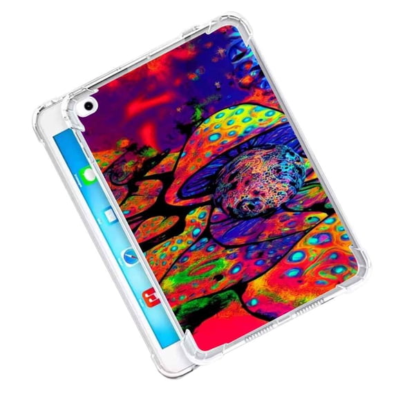 Compatible with iPad 9.7 inch Phone Case, Psychedelic-2 Case Silicone Protective for Teen Girl Boy Case for iPad 9.7 inch