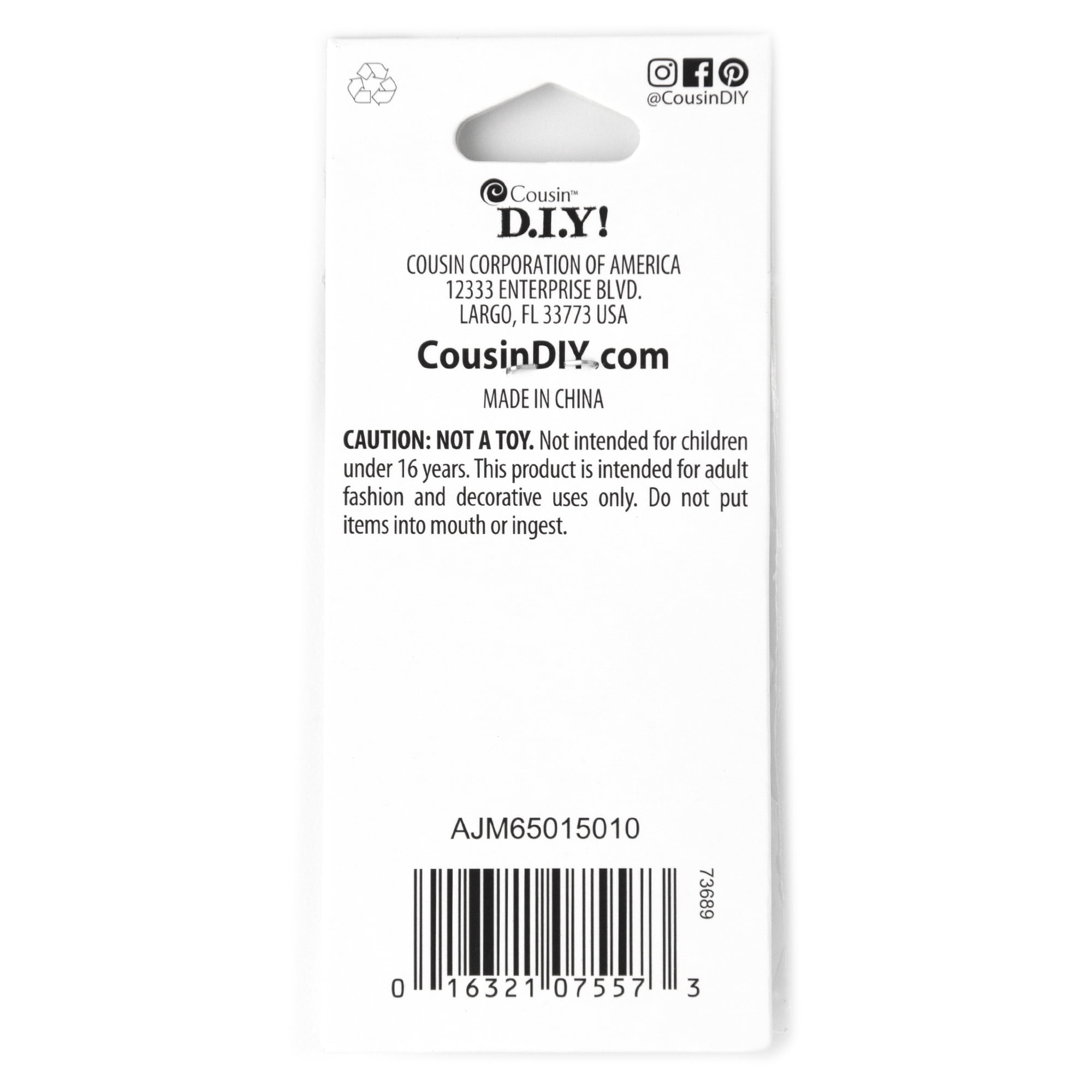 Silver Large Round Toggle, 4 Piece