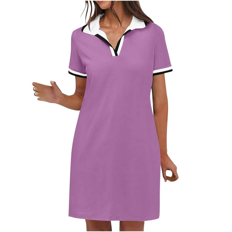 short sleeve polo mini dress The Short Sleeve Polo Mini Dress