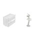 thumbnail image 1 of Dispensador De Pañuelos De Acrílico Moderno Y Escultura De Figura De Bailarina Para Una Decoración Elegante En Dormitorio, Oficina, Chimenea O Entrada. Almacenamiento Creativo., 1 of 8