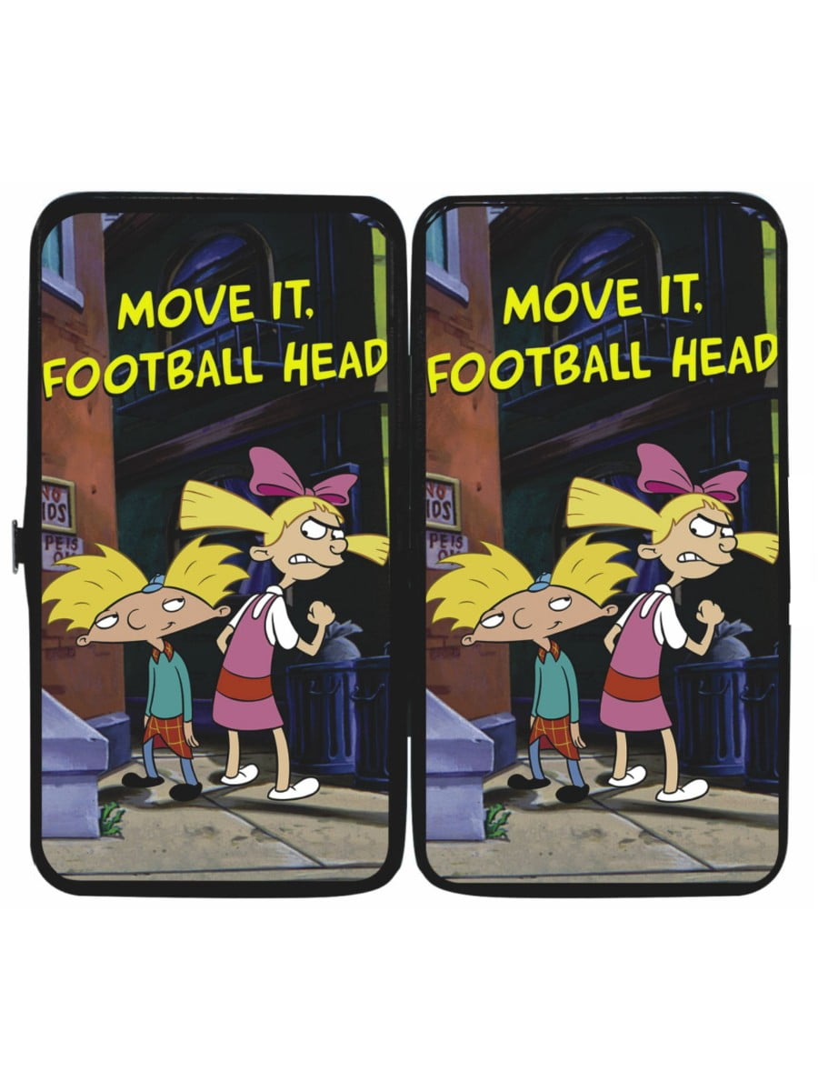 Hey Arnold Cartoon TV Show Move It Football Head Hinged Wallet 