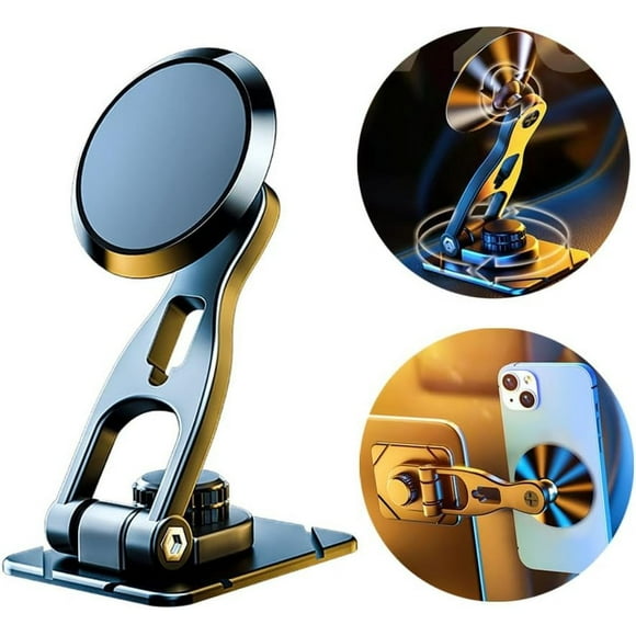 czcpp-Phone Holder for Car for Cell Phone Holder Mount Adhesive Rotary Folding Car Phone Holder Mount Apply for Center Console Compatible with All Smartphones of iPhone Huawei, Xiaomi Samsung