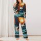 thumbnail image 2 of Fotbe Textured Bald Eagle Conjunto de Pijama de Manga Larga para Mujer con Estampado, Ropa de Dormir de 2 Piezas, Conjunto de Casa Suave y Cómodo con Bolsillos-X-Large, 2 of 7