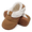 brown, variant on Women Shoes Water-Resistant House Slippers Wide Toe Slip on Winter House Shoes