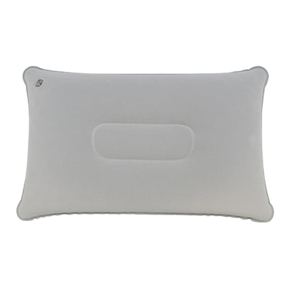 Yuarrent Plegable portátil para viajes al aire libre, almohada para dormir, tienda de campaña, almohada inflable, avión, hotel, descanso, almohadas Juegos de cama gris claro Yuarrent JJ4668-03B