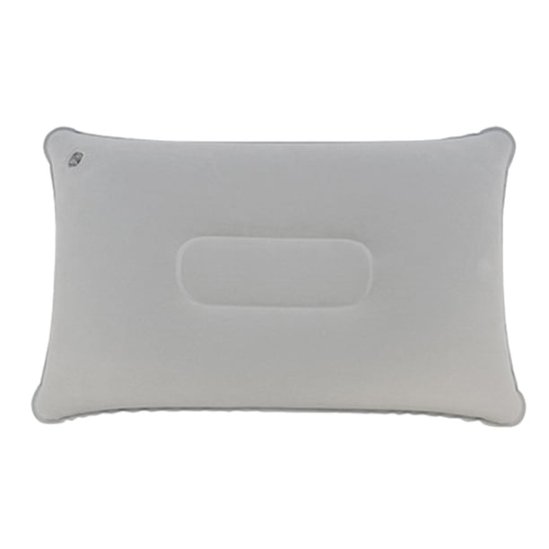 Bewildely Plegable portátil para viajes al aire libre, almohada para dormir, tienda de campaña, almohada inflable, avión, hotel, descanso, almohadas Juegos de cama gris claro Bewildely JJ4668-03B