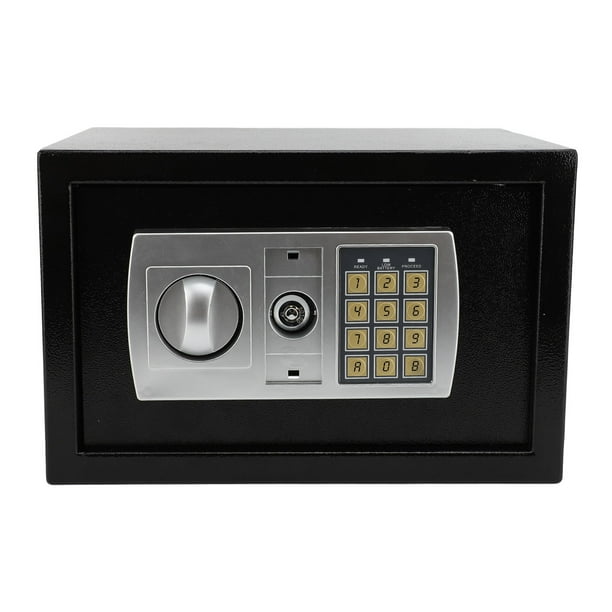 Caja De Seguridad, Caja Fuerte Portátil Antirrobo De Acero De aleación De Fácil Acceso, Portátil, Negra Para Hotel