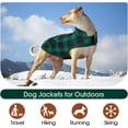 thumbnail image 5 of Kuoser Dog Winter Coat, Cozy Fleece Lining Dog Jacket Windproof Waterproof Pet Clothes with Pocket, Green, XL, 5 of 8