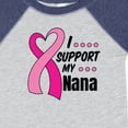 thumbnail image 4 of Inktastic Breast Cancer Awareness I Support My Nana with Pink Ribbon Boys or Girls Baby Bodysuit, 4 of 5
