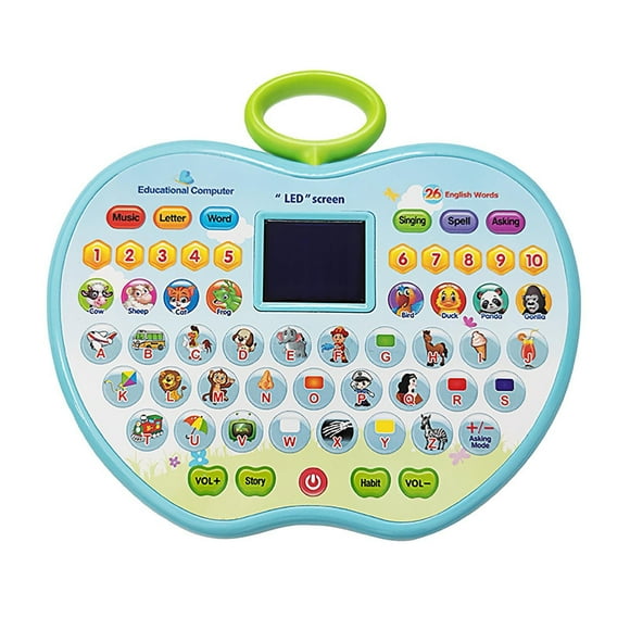 Hearth & Gear LED English Learning Machine Children's Early Education Machine Smart Toys English Tab Let Point Reading Machine Tasting Education Supporting Play in Early Childhood Assessments Special