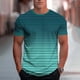 thumbnail image 1 of Ceisia Men's Slim Fit Gradient Stripe T-Shirts | Casual Short Sleeve Crew Neck Tees | Summer Fashion Tops Gift, 1 of 8