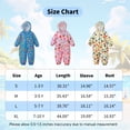 thumbnail image 6 of Kids Rain Suit One Piece Coveralls Raincoat Toddler Hooded Rainsuit Poncho Full Body Rain Gear for Girls and Boys 1-7 Years, 6 of 8