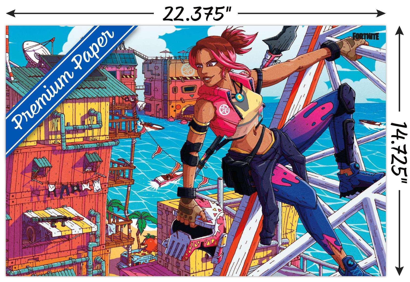 Fortnite - Ocean Rider Wall Poster, 14.725" x 22.375"