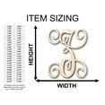 thumbnail image 2 of Unfinished Wood Monogram Z Shape - Craft - up to 46" DIY 12" / 3/4", 2 of 3