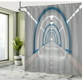 thumbnail image 5 of Ambesonne Animation Shower Curtain, Galaxy Spaceflight, 69"Wx75"L, Grey Blue, 5 of 5