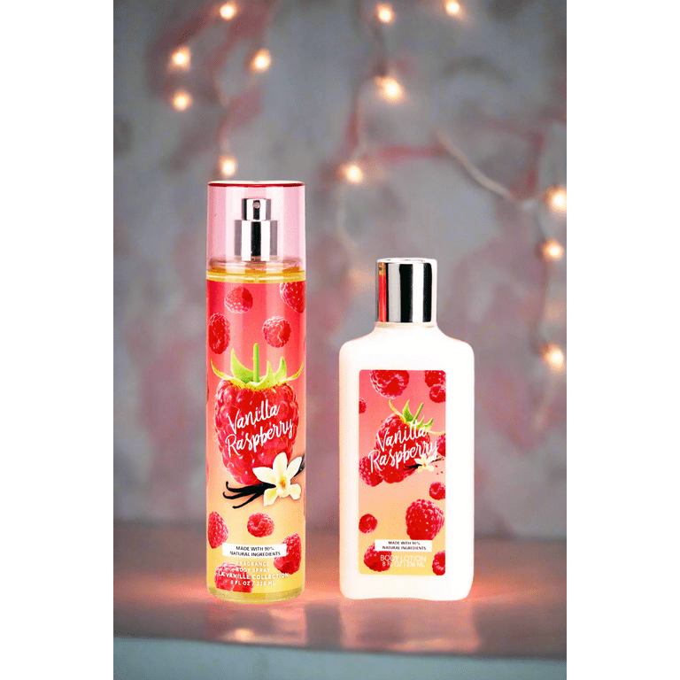 So French Vanilla Raspberry Body Mist and Lotion Set, 2 Piece