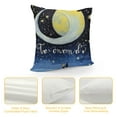 thumbnail image 4 of GOSMITH  Gold Moon Stars Pillow Cover Blue and Black Starry Sky Decorative Pillow Cover Double Sides Print Universe Space Shining Star Throw Pillow Cover for Living Room Couch,Single Pack, 4 of 5