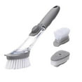 thumbnail image 1 of Kitchen Cleaning Brush Sponge Automatic Liquid Dispenser Long Handle Dishwashing Sponge Cleaner Household Cleaning Tools, 1 of 5