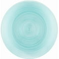 thumbnail image 4 of Combo Set 7" Dessert Plates and 10" inch Round Translucent Aqua Blue Plastic Plates with Gold Rim, Disposable China Like Party Plate, Heavy Duty Dinner Charger Plate, Salad, Wedding, Tableware (8), 4 of 7