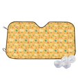 thumbnail image 2 of Lsque Flowe Chicken Car Windshield Sun Shade | Accordion Folding Style Auto Shade for Car Truck SUV Van | Blocks UV Rays Sun Visor Protector | Medium, 2 of 7