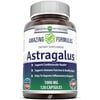 (3 Pack) Amazing Formulas Astragalus All Natural Dietary Supplement – 1000 mg Capsule Capsules Made from Pure Astragalus Membranaceus Plant Root Extract - Made in The USA - 120 Capsules Per Bottle