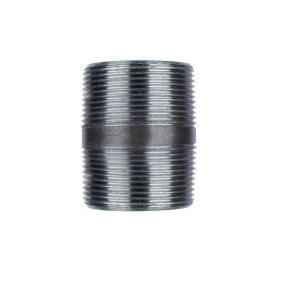 Nipple STZ Industries, acero negro, 2,5 cm de largo y 1,25 pulgadas, MIP