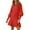 Red, variant on Ketyyh-chn99 Knit Sweater Dress for Women Winter Long Sleeve Ribbed Casual V-Neck Sweater Midi Dress Pink,XL