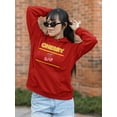 thumbnail image 2 of Cherry Hear Shaped Banner Hoodie Women -Image by Shutterstock, Female XX-Large, 2 of 4