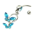 thumbnail image 4 of Langgg Alloy Women Navel Rings Pendant Belly Button Ring Girl Barbell Body Piercing Jewelry, 4 of 7