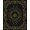 Black Gold, Pattern 8, variant on Design&I 8'x10' Washable Area Rug Sleek Flatweave Pet Friendly Ornate Victorian Scrollwork Border Accents Gothic Insect With Playful Expressive for King Size Bedroom, Under Bed