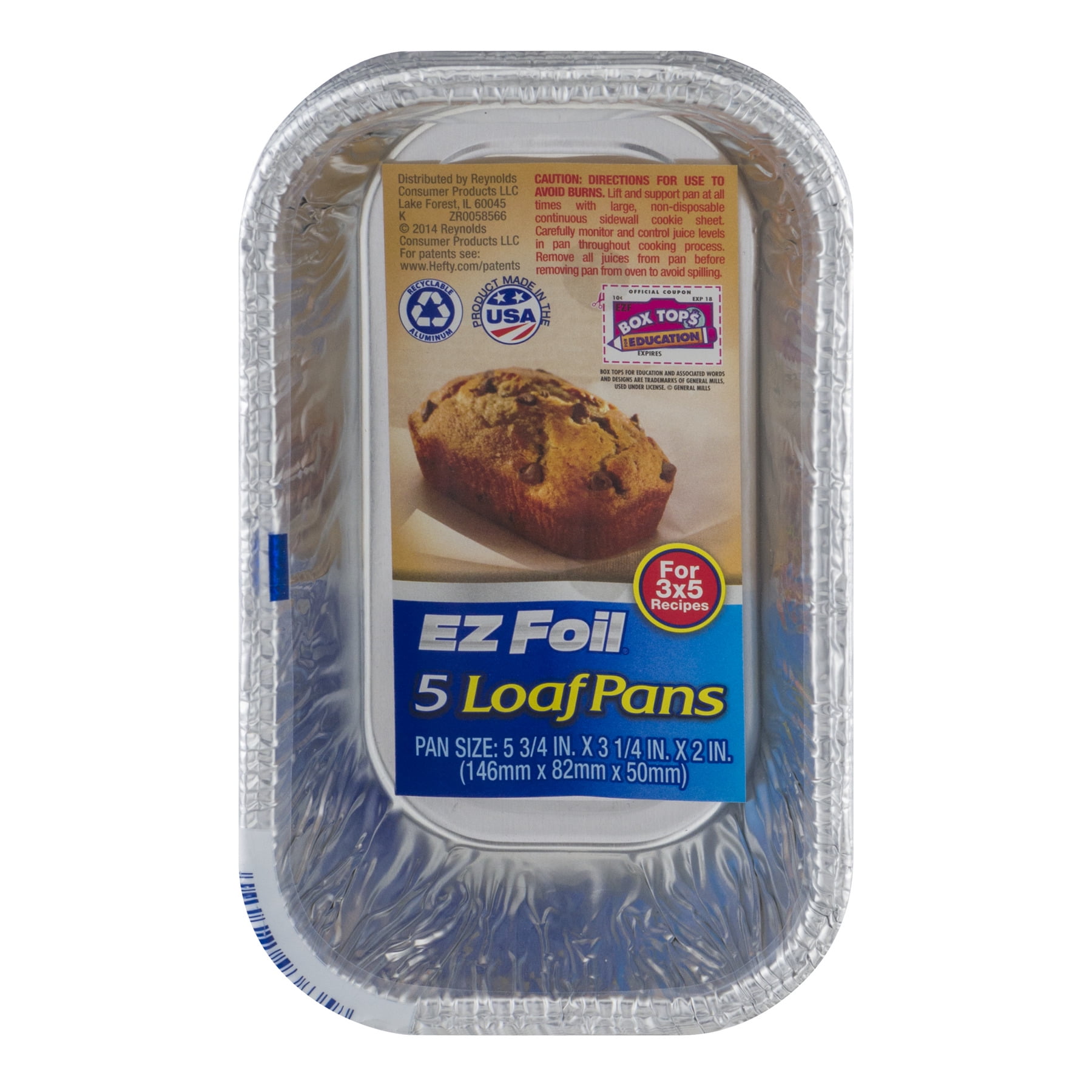 EZ FOIL/REYNOLDS 93835 5Pack Foil Loaf Pan