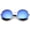 Silver / Blue Mirror, variant on sunglassLA Female Oversize Wire Rimmed Temple Cutout Colored Mirror Round Sunglasses 58mm (Silver / Blue Mirror) - 58mm