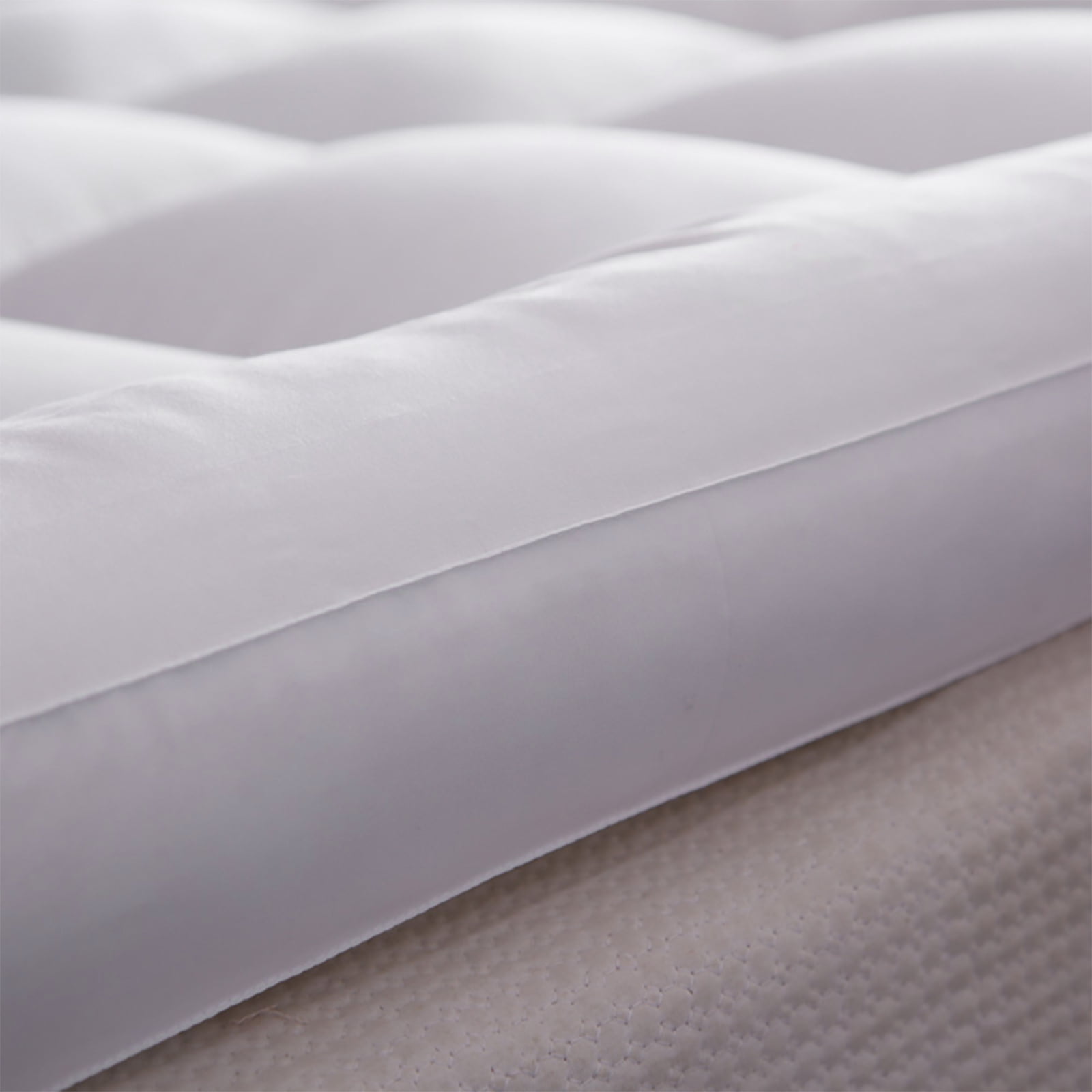 Extra Thick Queen Mattress Topper Pillow Top Mattress Protector Cover with 3 inch Hotel Quality Down Alternative Fill Microfiber Soft and Breathable, White