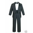 thumbnail image 2 of 6pc Satin Bow Tie Baby Toddler Boy Formal Black Tail Tuxedo Suit S M L XL 2T-20, 2 of 5
