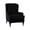 black, variant on AIGIA Wingback Chair Covers 2 Piece Wing Chair Slipcover Stretch Slipcovers for Wing Chair Cover Jacquard Fabric with Elastic Bottom