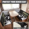 thumbnail image 2 of XYZCANDO American Flag RV Dinette Cushions Mountain RV Accessories for Inside Sofa Covers Washable Furniture Protector Comfortable Slipcovers for RV Camper Car Bench Black, 2 of 7