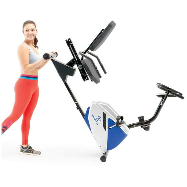 Marcy 8 Levels Magnetic Resistance Recumbent Exercise Bike with Adjustable Seat 250 lb Capacity ME 1019R Walmart