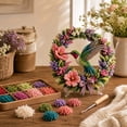 thumbnail image 4 of DIY Christmas Knitting Craft Kit 20cm Knitted Tree Ornament Set Creative Yarn Needlework Project for Adult Hobbyists Cozy Holiday Room Decoration, 4 of 5