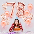 thumbnail image 4 of PARIS PRODUCTS - 78th Birthday Rose Gold Balloons & Number 78 Mylar Balloon, 78th Birthday Party Decor, 78th Birthday Decorations for Women, 78th Birthday Decorations Women, 4 of 4
