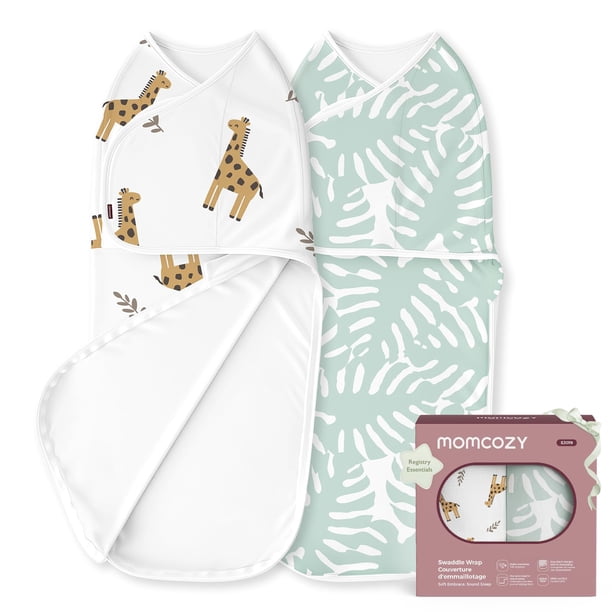 Swaddle Momcozy Bravery para recién nacidos de 0 a 3 meses, paquete de 2