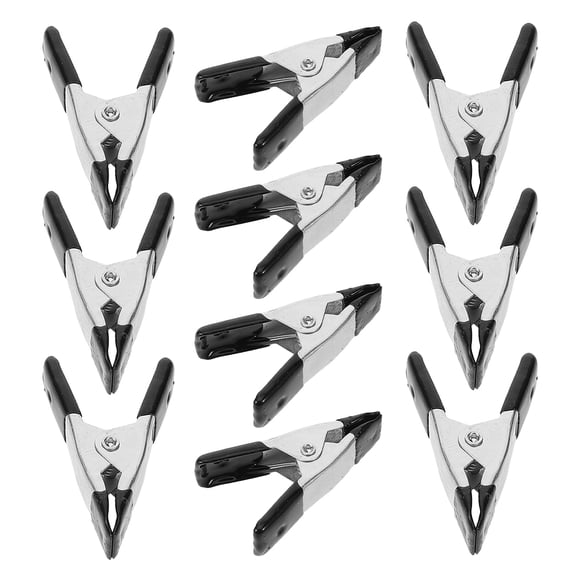 BESTOYARD 10Pcs Durable Metal Spring Clamps for Wedding Dress Fitting Backdrops and Woodworking