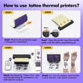 thumbnail image 5 of Impresora Portátil A4, Inalámbrica, Térmica, con Bluetooth, para Tatuajes, Mini Impresora Térmica, Impresora Fotográfica de Papel A4, 5 of 5