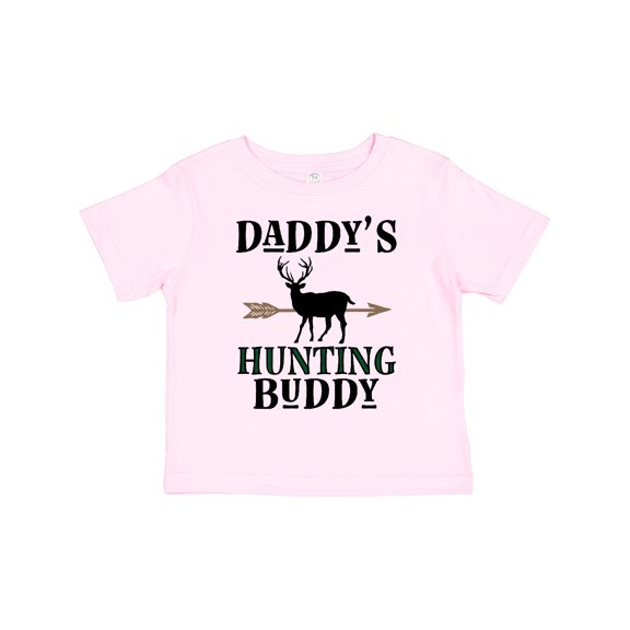 Inktastic Daddy Hunting Buddy Bow Hunter Boys Toddler T-Shirt